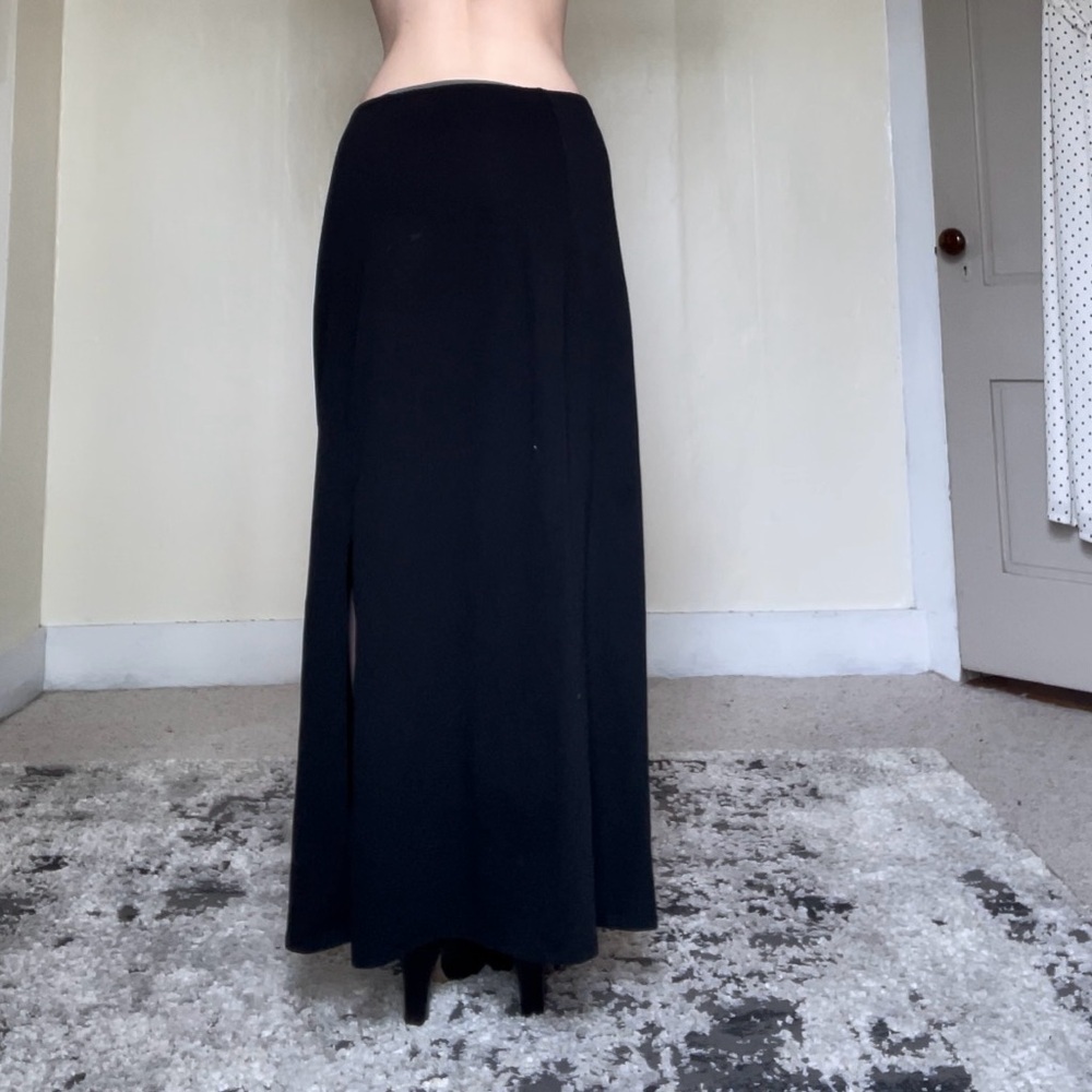 Patagonia Black Maxi A-Line Skirt Comfortable Casual Stretchy Cotton Cute Trend - Picture 12 of 16